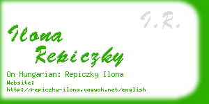 ilona repiczky business card